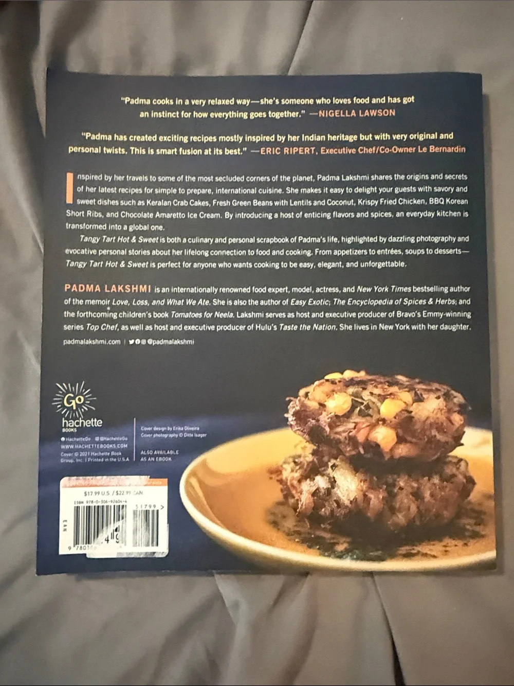 Tangy Tart Hot & Sweet Cookbook- Padma Lakeshmi